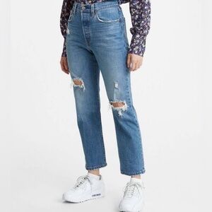 Levi's Blue Straight Leg Women's Jeans